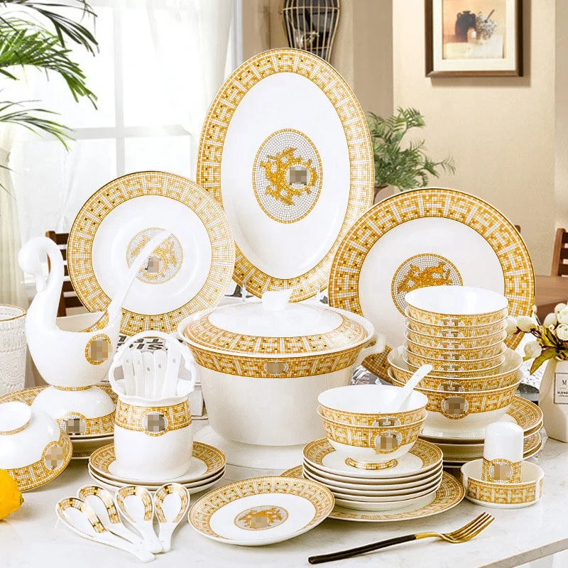 European light luxury bone china tableware set by ๐๐ ๐๐๐ ๐น๐๐๐๐ ๐ป๐๐๐๐ ๏ฟฝ