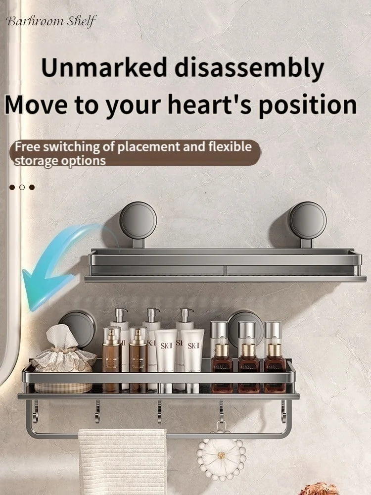 Non-drill bathroom suction cup rack wall shelves from 𝕄𝕔 𝕋𝕙𝕖 𝔹𝕝𝕒𝕔𝕜 𝔻𝕚𝕒𝕞𝕠�