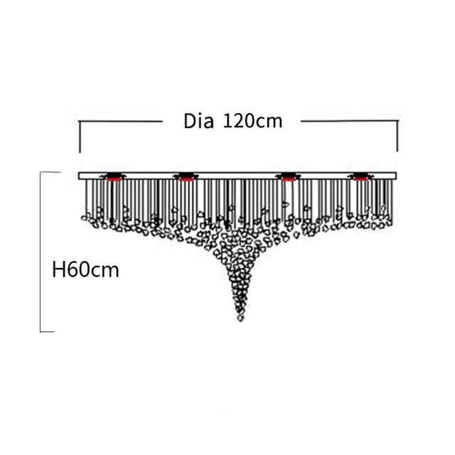 Modern stone crystal LED chandelier by ๐๐ ๐๐๐ ๐น๐๐๐๐ ๐ป๐๐๐๐ ๐๏ฟฝ