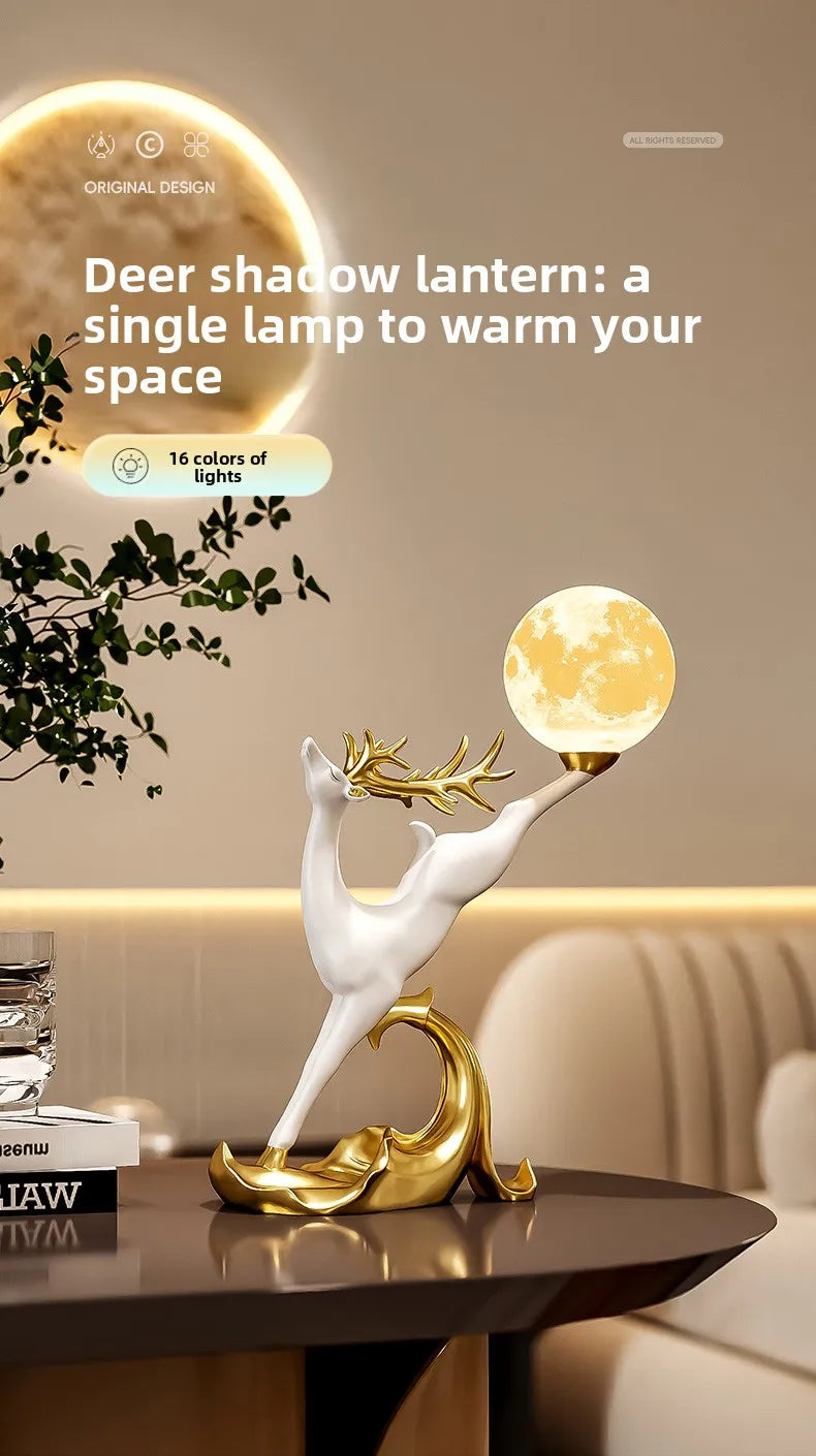 Nordic luxury deer figurine from 𝕄𝕔 𝕋𝕙𝕖 𝔹𝕝𝕒𝕔𝕜 𝔻𝕚𝕒𝕞𝕠𝕟�