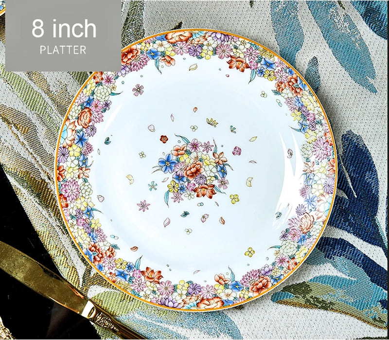 Set of 50-piece porcelain dinnerware with star design by 𝕄𝕮 𝕋𝕙𝕖 𝔹𝕝𝕒𝕔𝕜 𝔻𝕚𝕒𝕞�