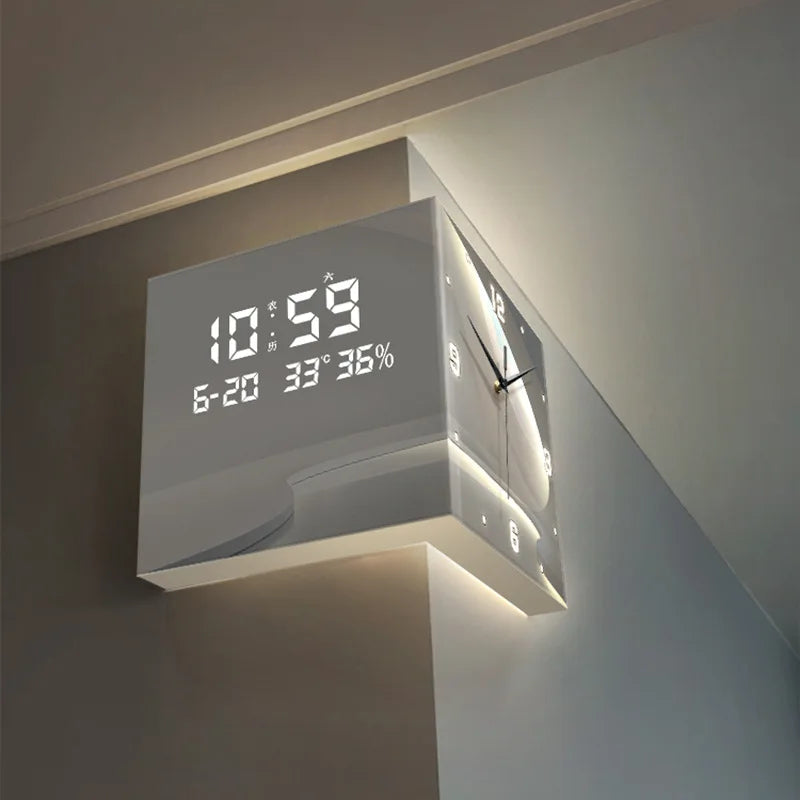 Modern double-sided living room corner clock by đđź đđđ đčđđđđ đ»đđđđ đ