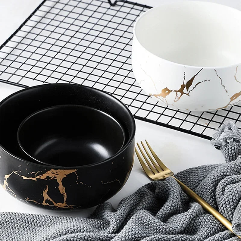 Nordic style marble ceramic bowl from 𝕄𝕮 𝕋𝕙𝕖 𝔹𝕝𝕒𝕔𝕜 𝔻𝕚𝕒𝕞𝕠𝕟�