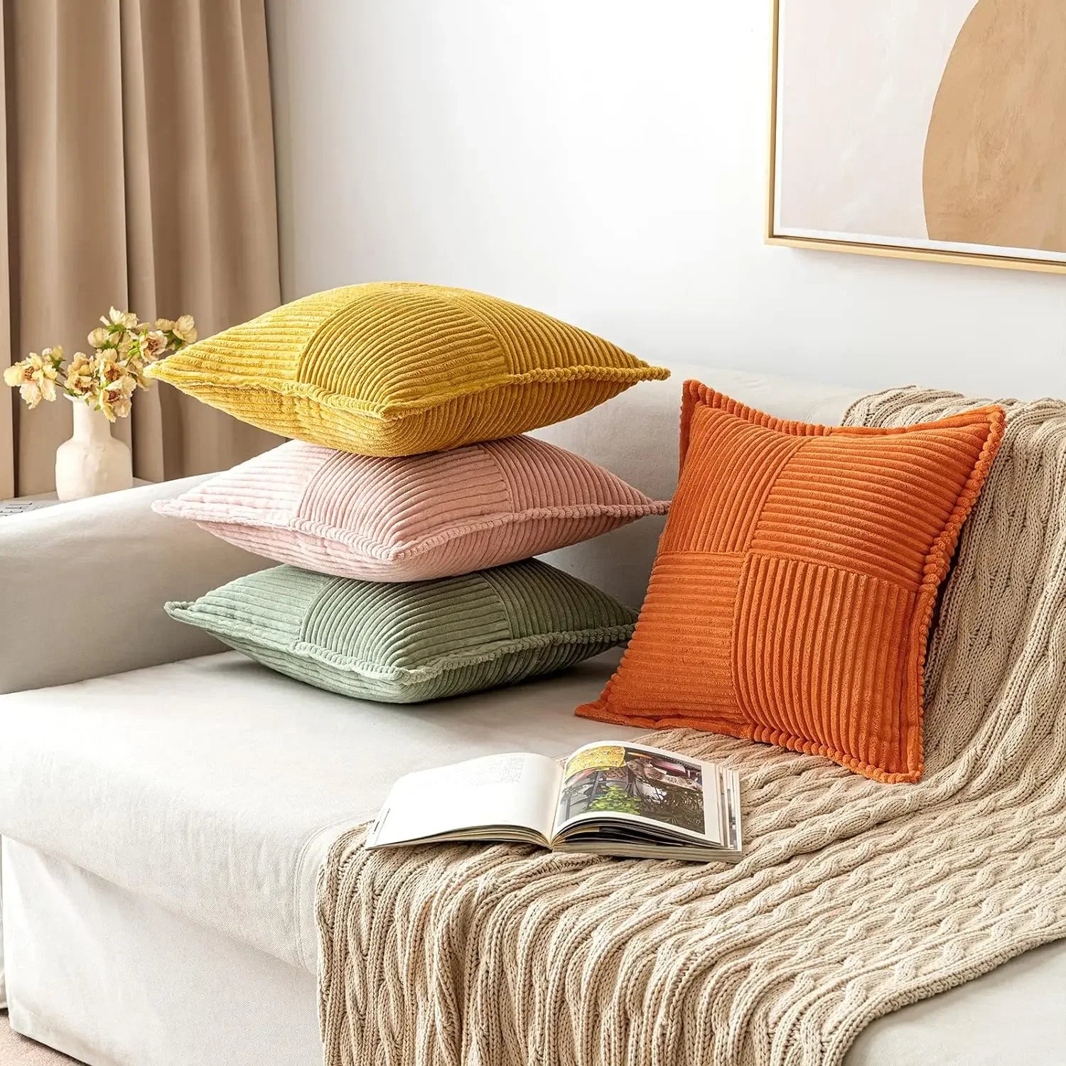 Boho striped pillow cover from 𝕄𝕮 𝕋𝕙𝕖 𝔹𝕝𝕒𝕔𝕜 𝔻𝕚𝕒𝕞𝕠𝕟�