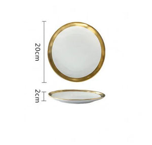 8 inch white plate