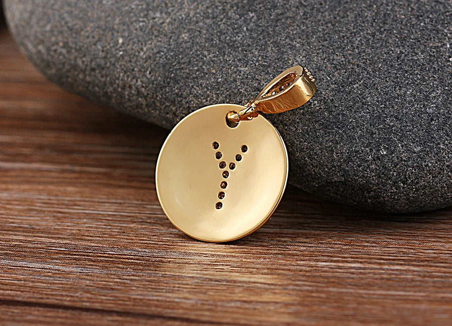 Nidin initial letter necklace by 𝕄𝕔 𝕋𝕙𝕖 𝔹𝕝𝕒𝕔𝕜 𝔻𝕚𝕒𝕞𝕠𝕟�