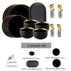 4 people set