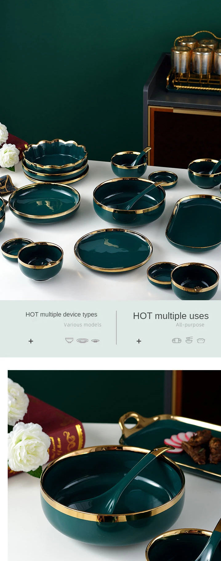 18-piece ceramic dinnerware set by 𝕄𝕔 𝕋𝕙𝕖 𝔹𝕝𝕒𝕔𝕜 𝔻𝕚𝕒𝕞𝕠𝕟�