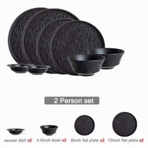 black 2people set
