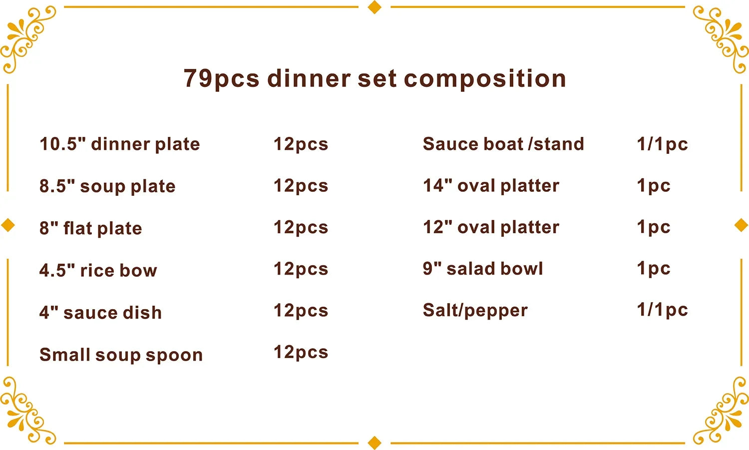 Karosa Luxury 84-piece embossed gold porcelain dinnerware set including plates and bowls by 𝕄𝕔 𝕋𝕙𝕖 𝔹𝕝𝕒𝕔𝕜 𝔻𝕚𝕒