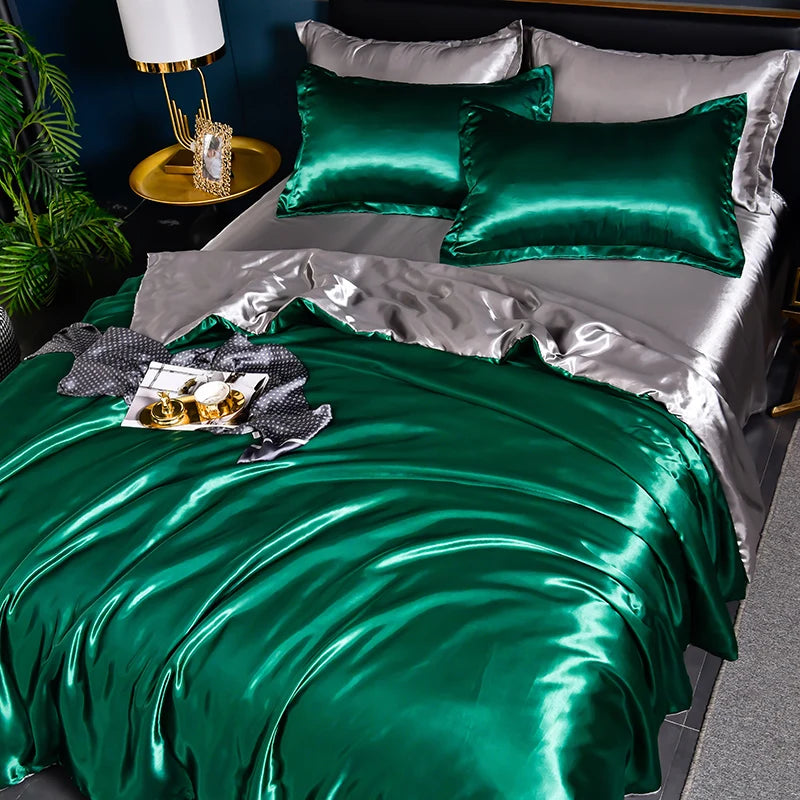 A/B double-sided color bedding set by 𝕄𝕔 𝕋𝕙𝕖 𝔹𝕝𝕒𝕔𝕜 𝔻𝕚𝕒𝕞𝕠𝕟