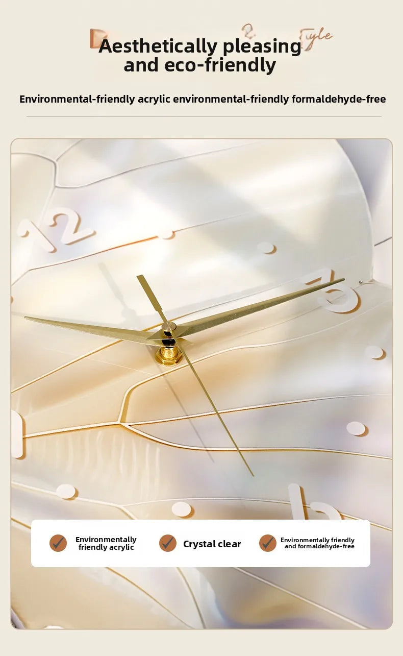 Modern MC THE BLACK DIAMOND butterfly wall clock with double-sided digital display, mute operation, ideal for living room decor.