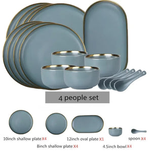 4 people set