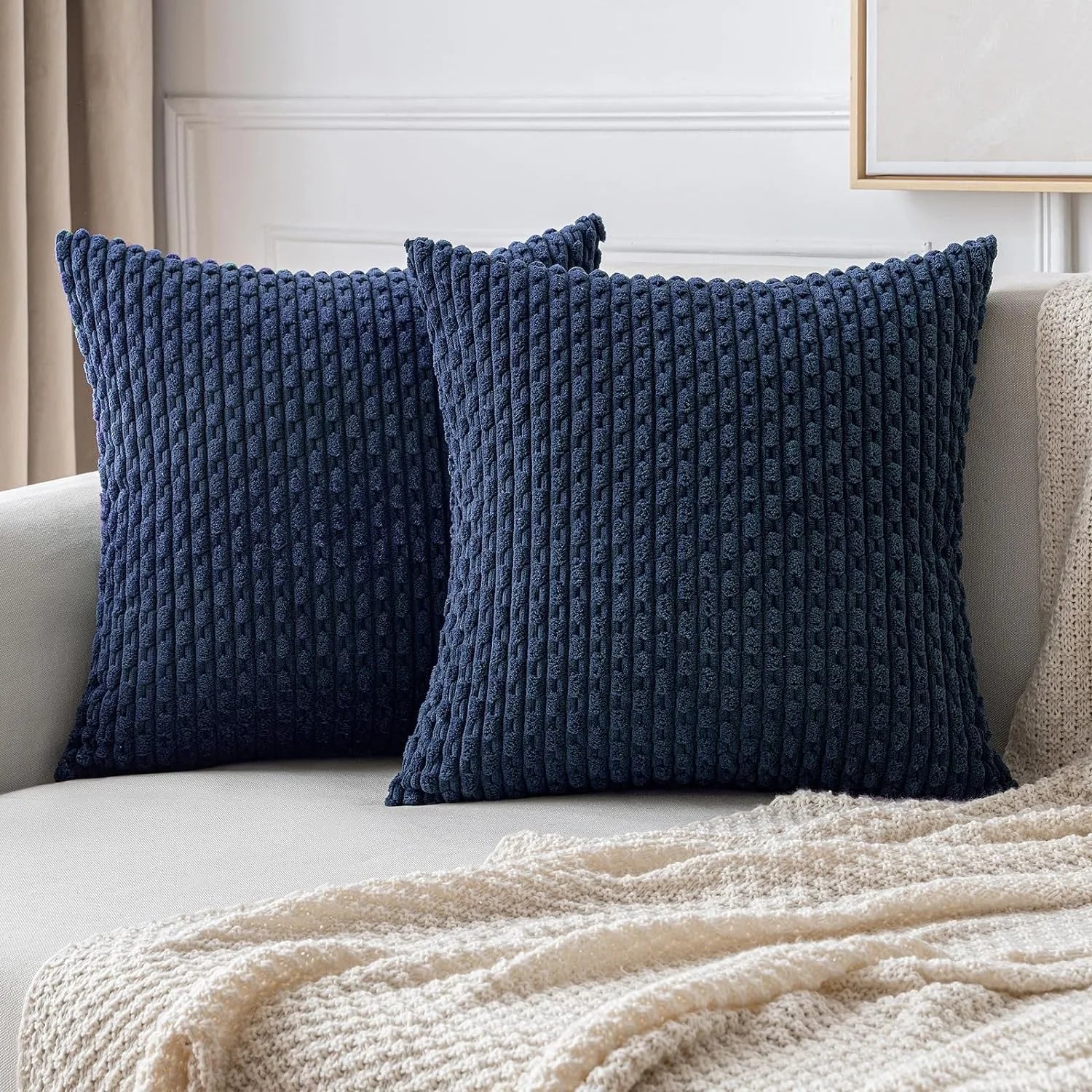 Dark green 16x16 inch corduroy throw pillow cover by 𝕄𝕔 𝕋𝕙𝕖 𝔹𝕝𝕒𝕔𝕜 𝔻𝕚𝕒𝕞