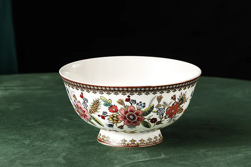French floral bone china coffee cup and saucer set from 𝕄𝕔 𝕋𝕙𝕖 𝔹𝕝𝕒𝕔𝕜 𝔻𝕚𝕒𝕞𝕠