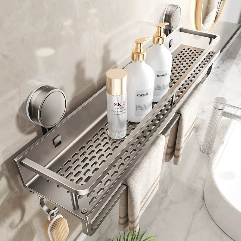 Non-drill bathroom suction cup wall shelves by 𝕄𝕔 𝕋𝕙𝕖 𝔹𝕝𝕒𝕔𝕜 𝔻𝕚𝕒𝕞𝕠�