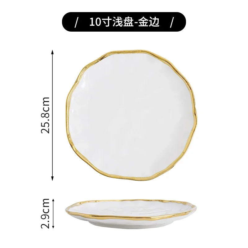 Nordic ceramic noodle and steak plates from 𝕄𝕔 𝕋𝕙𝕖 𝔹𝕝𝕒𝕔𝕜 𝔻𝕚𝕒𝕞𝕠𝕟
