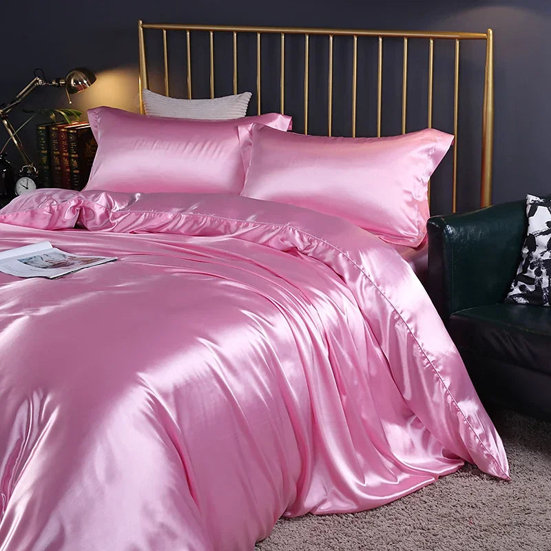 Luxury silk bedding set by 𝕄𝕔 𝕋𝕙𝕖 𝔹𝕝𝕒𝕔𝕜 𝔻𝕚𝕒𝕞𝕠𝕟𝕕