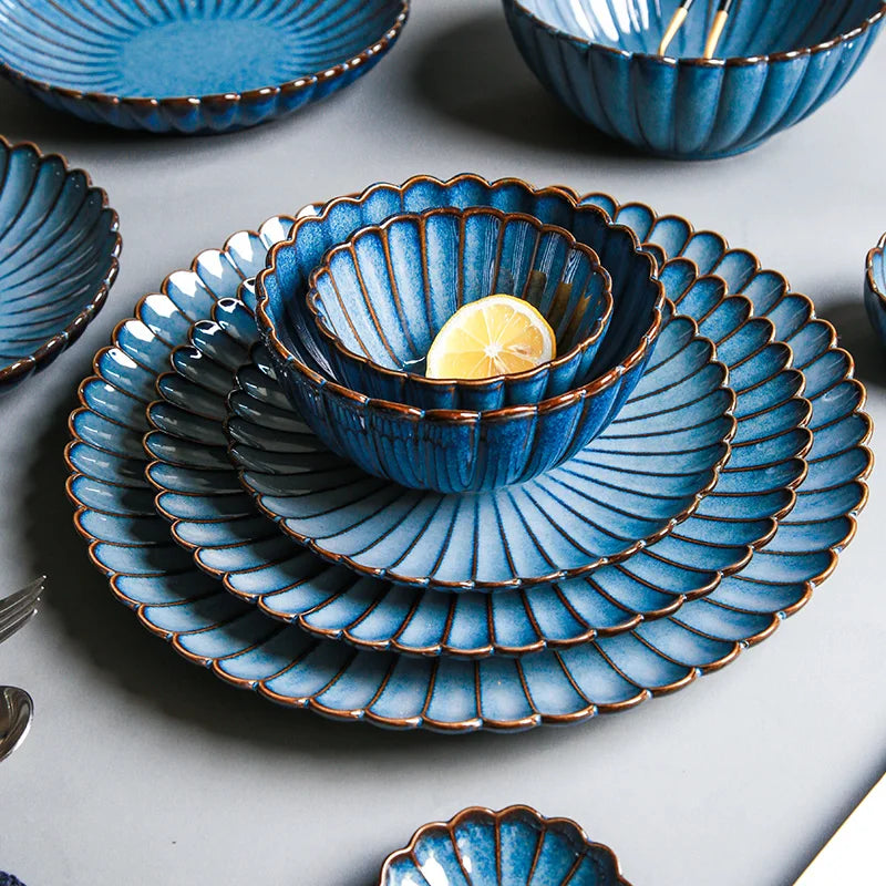 Retro ceramic dinner plate by 𝕄𝕔 𝕋𝕙𝕖 𝔹𝕝𝕒𝕔𝕜 𝔻𝕚𝕒𝕞𝕠𝕟𝕕