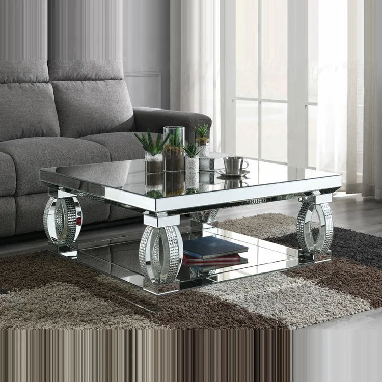 Elegant crystal design coffee table set by 𝕄𝕔 𝕋𝕙𝕖 𝔹𝕝𝕒𝕔𝕜 𝔻𝕚𝕒𝕞𝕠𝕟�