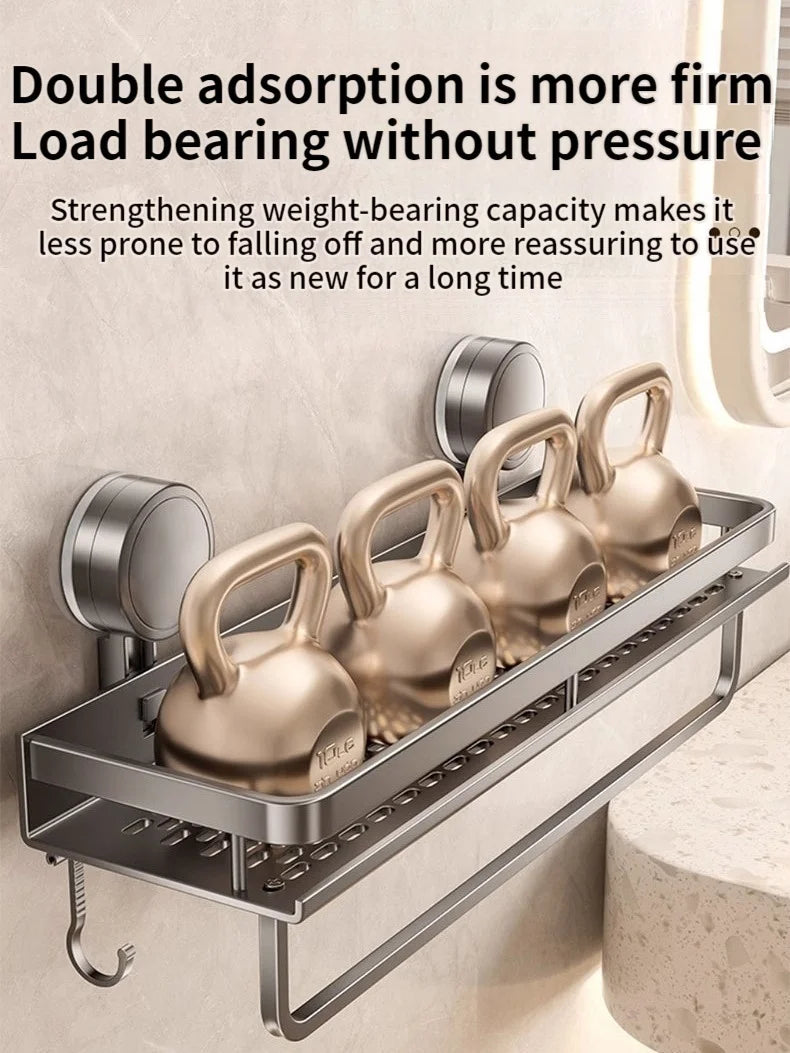 Non-drill bathroom suction cup wall shelves by 𝕄𝕔 𝕋𝕙𝕖 𝔹𝕝𝕒𝕔𝕜 𝔻𝕚𝕒𝕞𝕠�