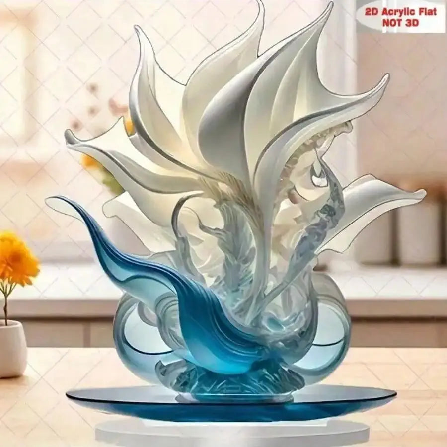 Elegant lily vase by MC THE BLACK DIAMOND, perfect for home and office decor, featuring a sleek design and decorative floral arrangement.