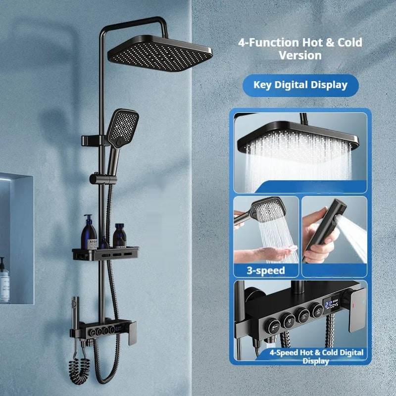 Modern bathroom shower head set by 𝕄𝕔 𝕋𝕙𝕖 𝔹𝕝𝕒𝕔𝕜 𝔻𝕚𝕒𝕞𝕠𝕟�