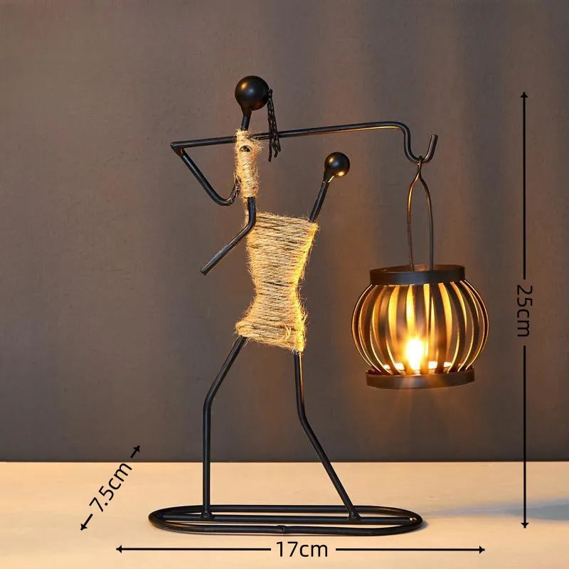 Nordic Metal Candlestick by 𝕄𝕔 𝕋𝕙𝕖 𝔹𝕝𝕒𝕔𝕜 𝔻𝕚𝕒𝕞𝕠𝕟�