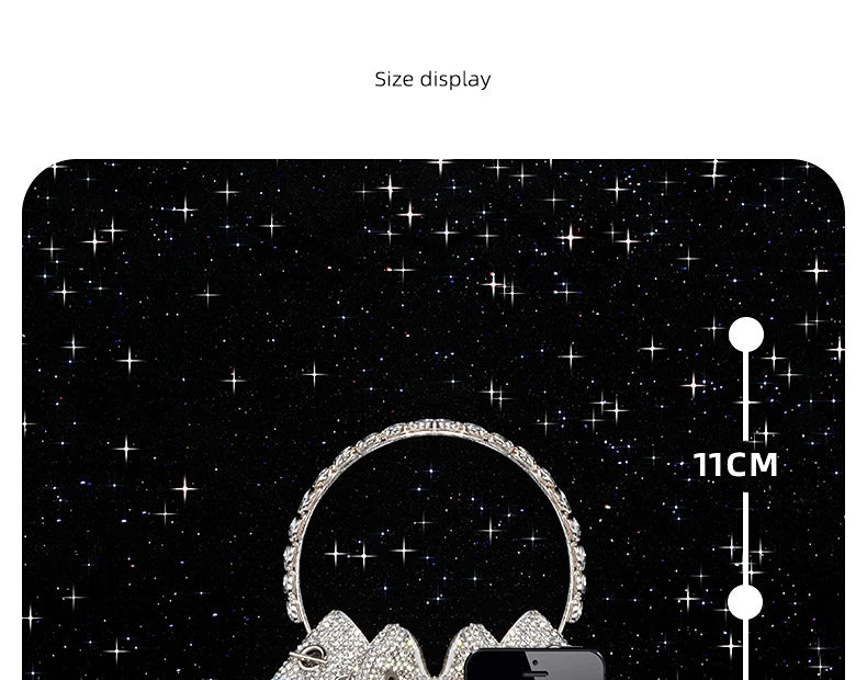 Luxury diamond evening bag by 𝕄𝕔 𝕋𝕙𝕖 𝔹𝕝𝕒𝕔𝕜 𝔻𝕚𝕒𝕞𝕠𝕟𝕕