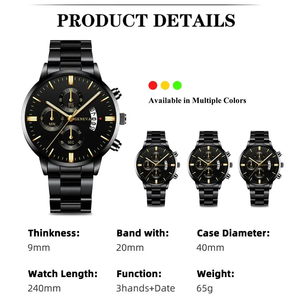 Men's stainless steel luxury watch by 𝕄𝕔 𝕋𝕙𝕖 𝔹𝕝𝕒𝕔𝕜 𝔻𝕚𝕒𝕞𝕠𝕟�