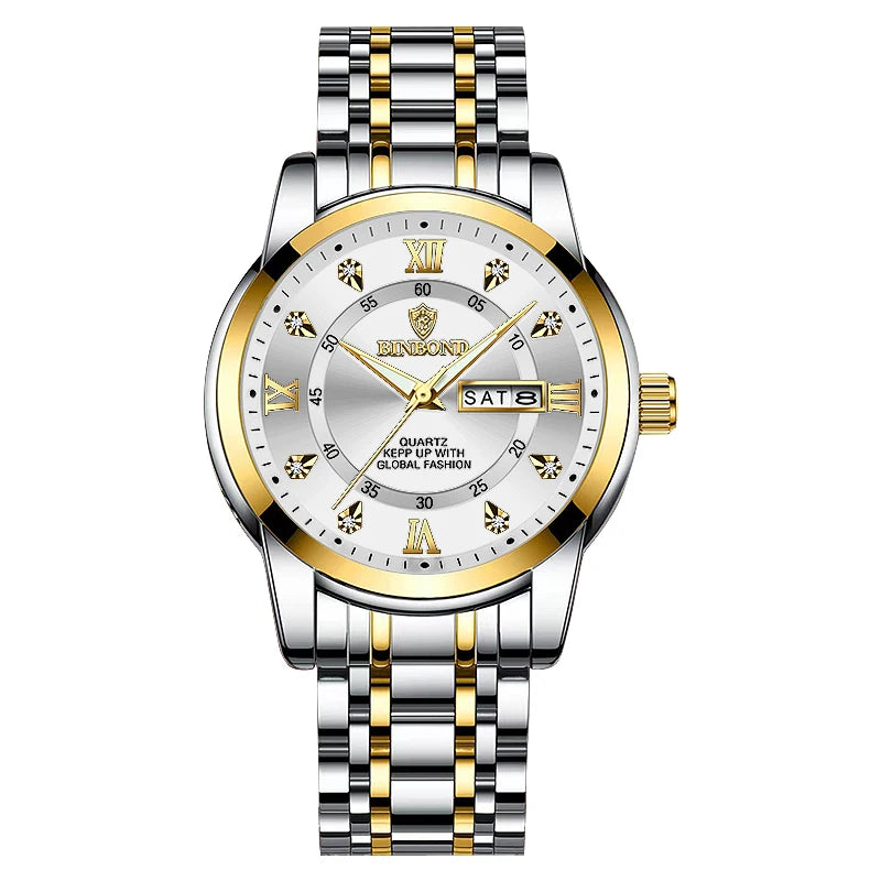 Luxury MC The Black Diamond diver watch for men, 30ATM waterproof sport watch with date display and durable design.