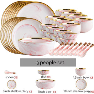 8 people set