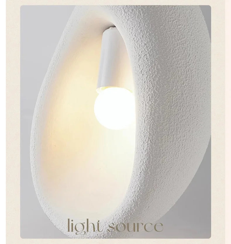 Nordic Villa Stairs Wabi Sabi E27 LED pendant light by MC THE BLACK DIAMOND, featuring minimalist design and warm illumination.