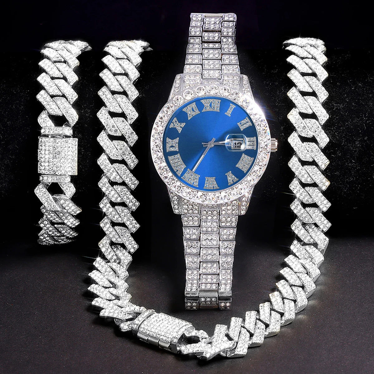 Set of three men's silver watches by 𝕄𝕔 𝕋𝕙𝕖 𝔹𝕝𝕒𝕔𝕜 𝔻𝕚𝕒𝕞𝕠𝕟�