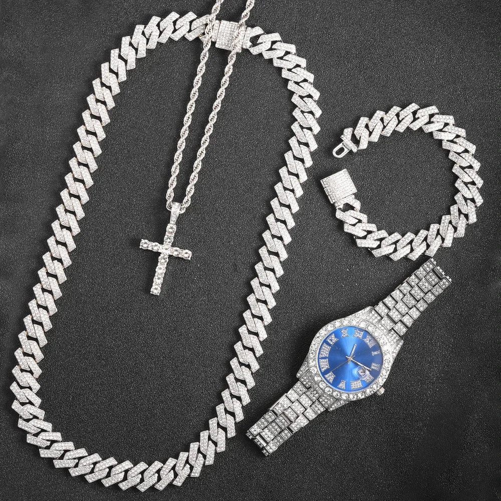 Men's 16mm Hip Hop Miami Cuban Link Chain Necklace by 𝕄𝕮 𝕋𝕙𝕖 𝔹𝕝𝕒𝕔𝕜 𝔻𝕚𝕒𝕞�