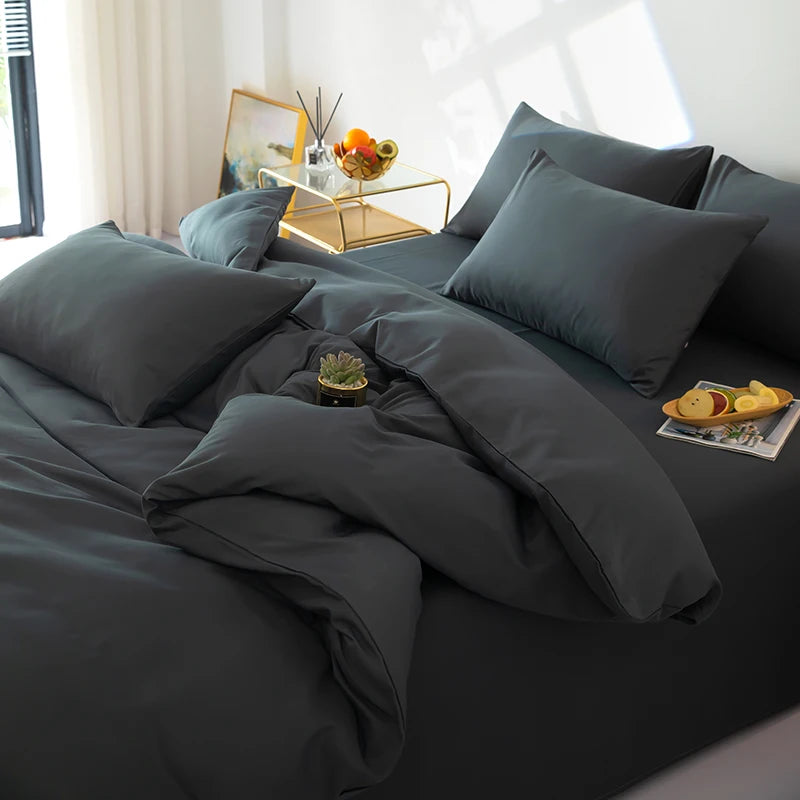 Bonenjoy solid color bedsheet set by 𝕄𝕔 𝕋𝕙𝕖 𝔹𝕝𝕒𝕔𝕜 𝔻𝕚𝕒𝕞𝕠�