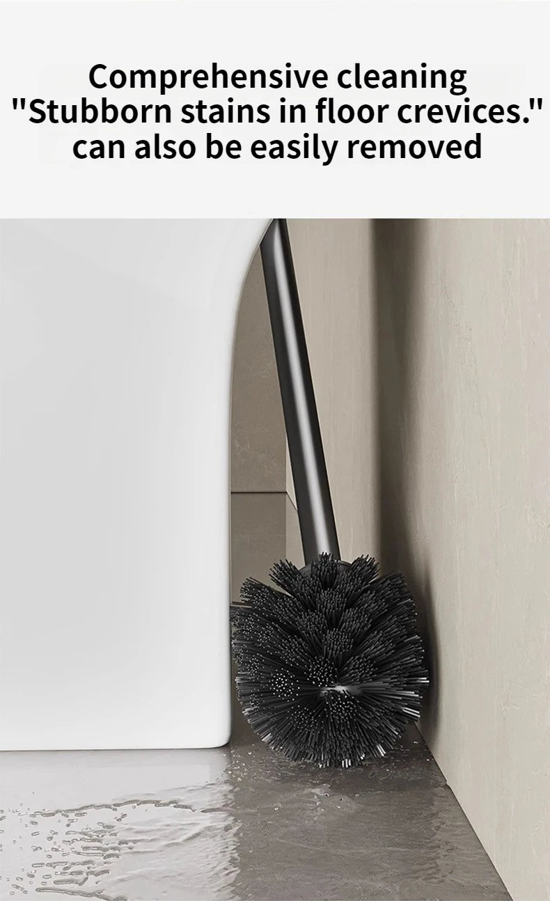 Wall-mounted bathroom storage rack with suction cups and toilet brush by 𝕄𝕔 𝕋𝕙𝕖 𝔹𝕝𝕒𝕔𝕜 𝔻𝕚𝕒𝕞�