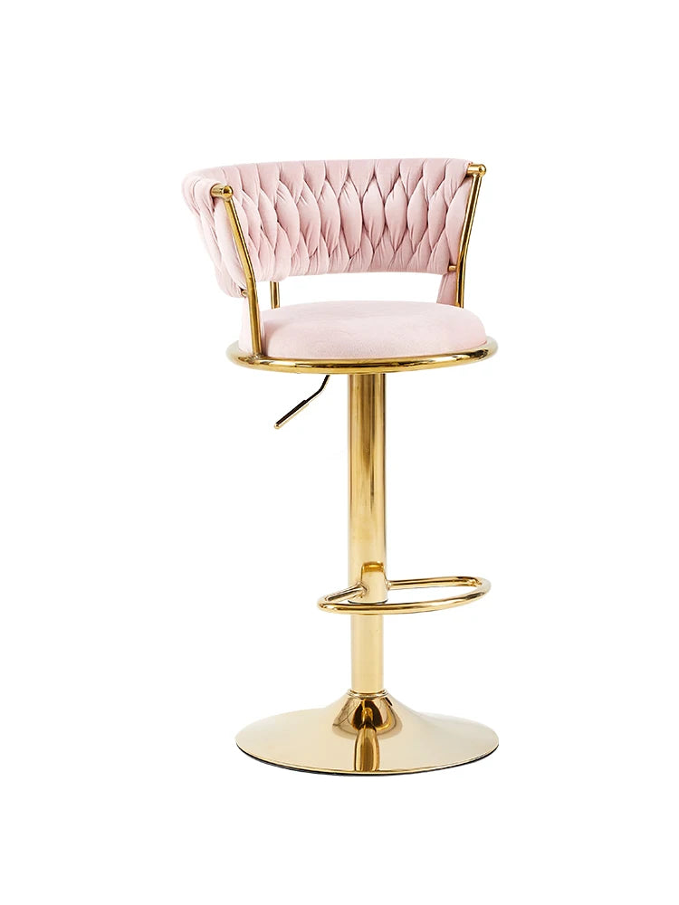 Adjustable velvet bar stool by 𝕄𝕔 𝕋𝕙𝕖 𝔹𝕝𝕒𝕔𝕜 𝔻𝕚𝕒𝕞𝕠𝕟�