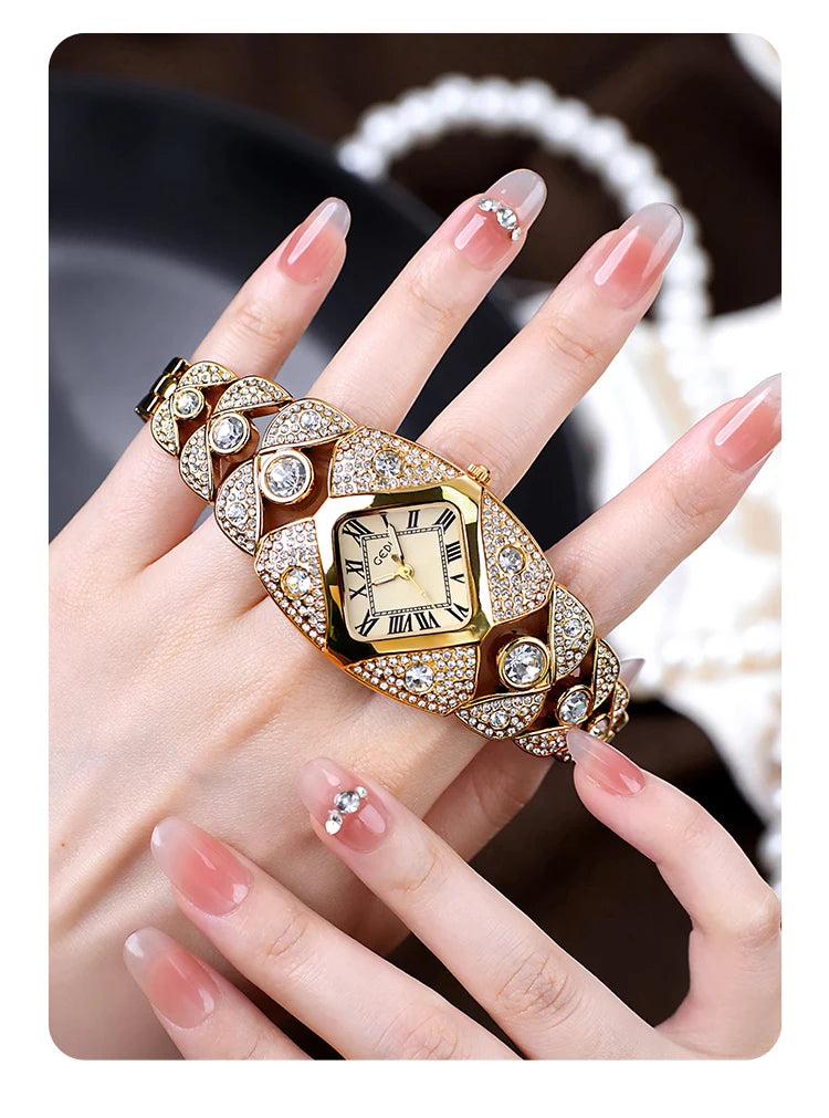 Women’s luxury bracelet watch by 𝕄𝕔 𝕋𝕙𝕖 𝔹𝕝𝕒𝕔𝕜 𝔻𝕚𝕒𝕞𝕠𝕟�