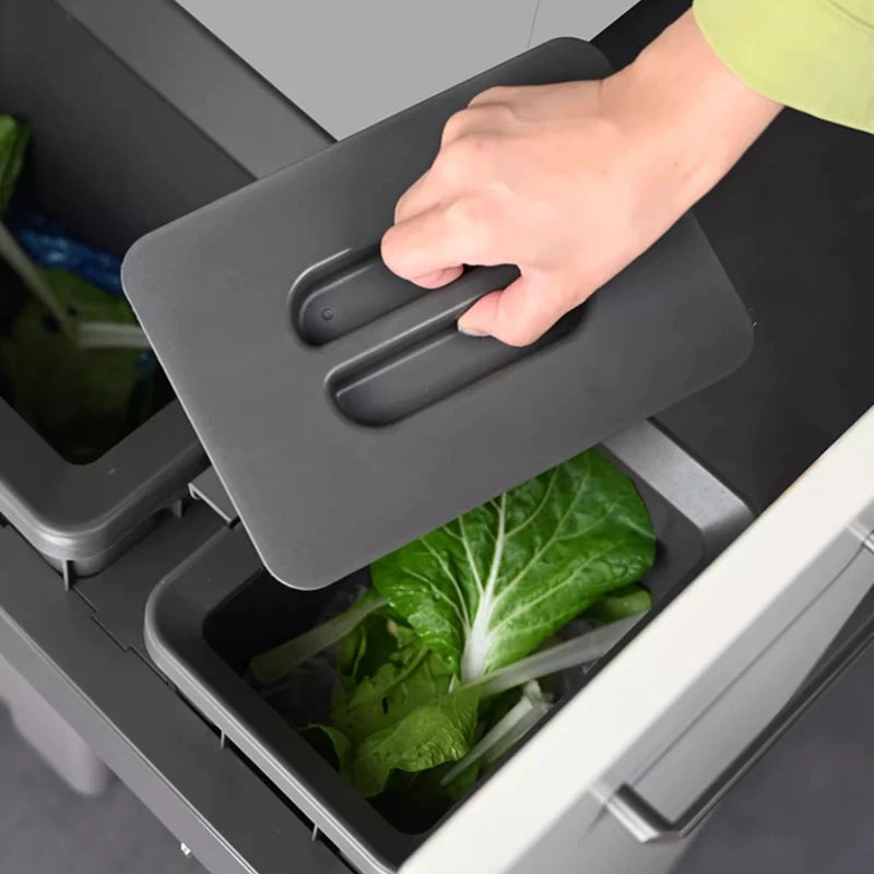 Large capacity kitchen cabinet embedded trash can by 𝕄𝕮 𝕋𝕙𝕖 𝔹𝕝𝕒𝕔𝕜 𝔻𝕚𝕒𝕞𝕠𝕟