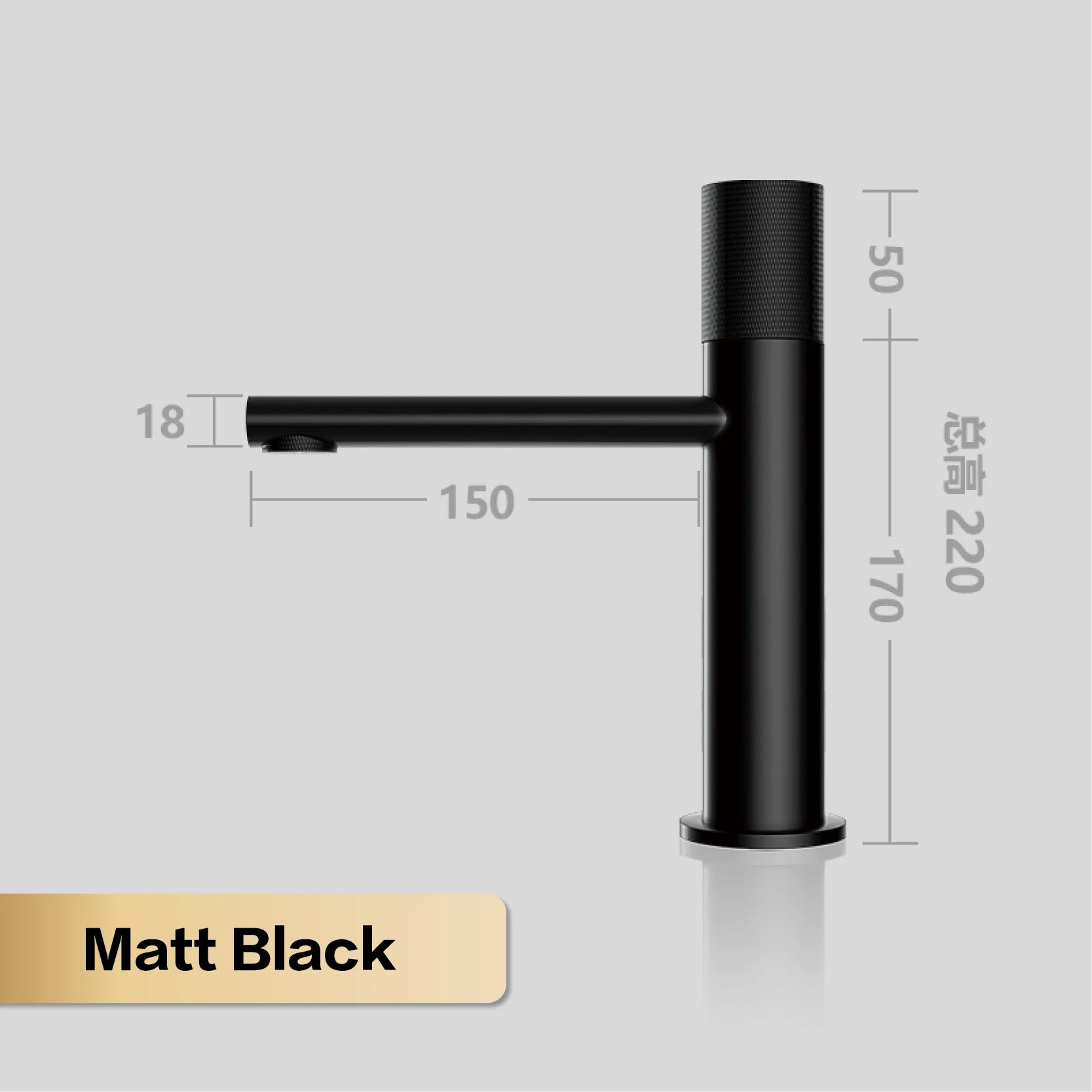 Black brass bathroom sink faucet with round handle design by 𝕄𝕔 𝕋𝕙𝕖 𝔹𝕝𝕒𝕔𝕜 𝔻𝕚𝕒𝕞𝕠�