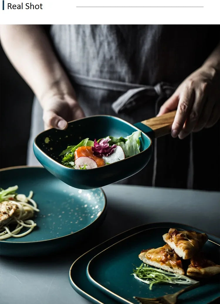 Ceramic Western plate and set by 𝕄𝕔 𝕋𝕙𝕖 𝔹𝕝𝕒𝕔𝕜 𝔻𝕚𝕒𝕞𝕠𝕟�