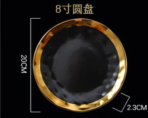 8 inch black plate