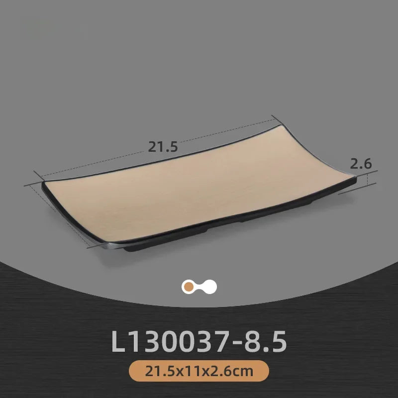 Rectangular Japanese-style melamine dinner plate by 𝕄𝕔 𝕋𝕙𝕖 𝔹𝕝𝕒𝕔𝕜 𝔻𝕚𝕒𝕞𝕠�