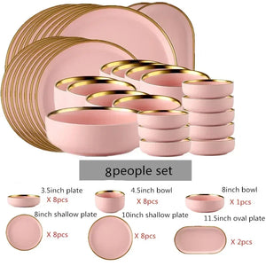 8 people set