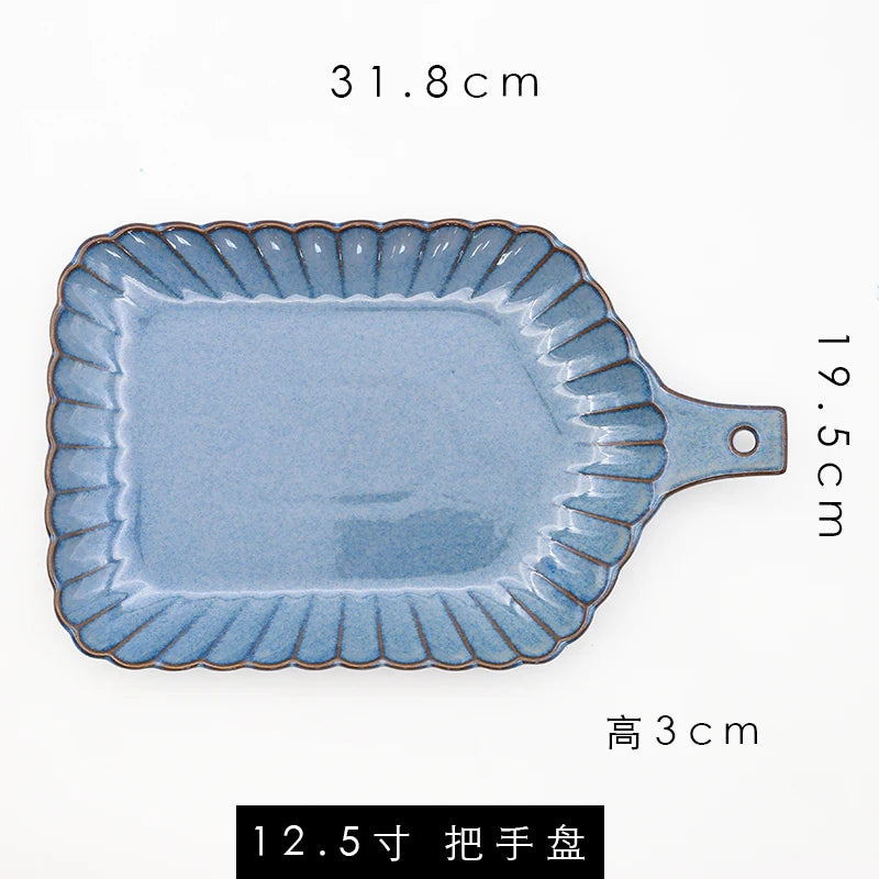 Retro ceramic dinner plate by 𝕄𝕮 𝕋𝕙𝕖 𝔹𝕝𝕒𝕔𝕜 𝔻𝕚𝕒𝕞𝕠𝕟𝕕