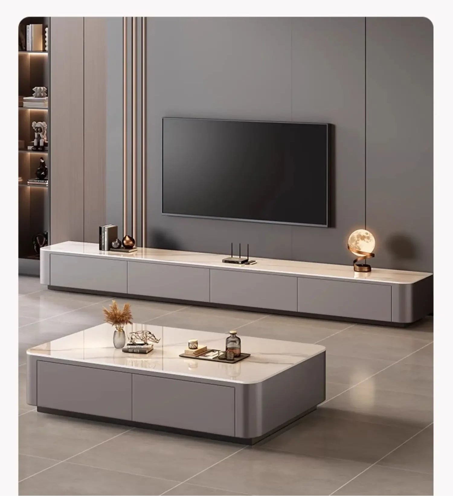 Luxury Nordic TV stand by 𝕄𝕔 𝕋𝕙𝕖 𝔹𝕝𝕒𝕔𝕜 𝔻𝕚𝕒𝕞𝕠𝕟𝕕