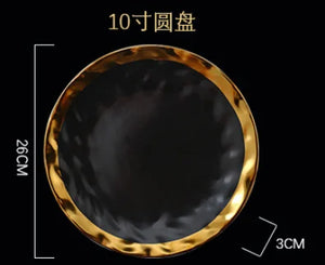 10 inch black plate