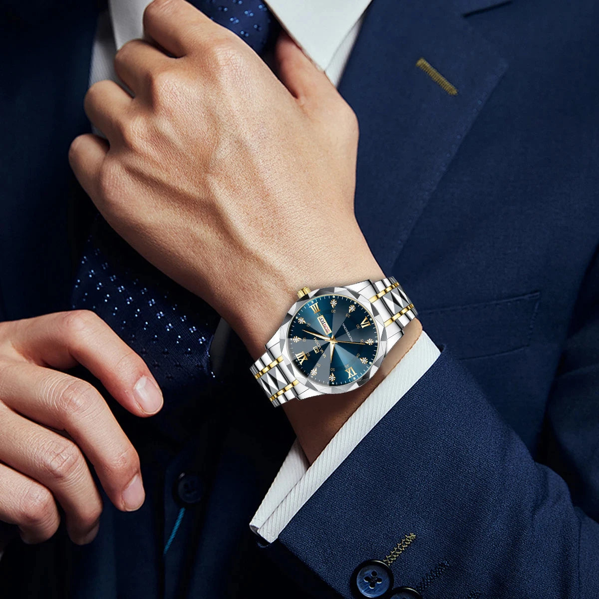 Men's luxury stainless steel watch by 𝕄𝕔 𝕋𝕙𝕖 𝔹𝕝𝕒𝕔𝕜 𝔻𝕚𝕒𝕞𝕠𝕟�