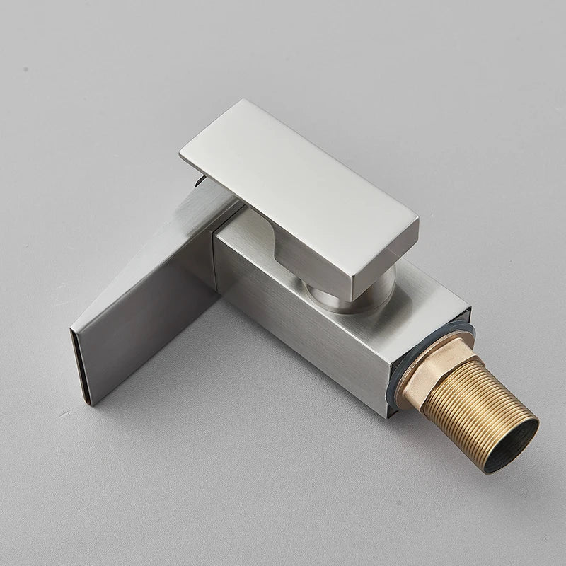 Smart digital display basin sink faucet with LED temperature indicator, waterfall spout, hot and cold water controls, by 𝕄𝕔 𝕋𝕙𝕖 𝔹𝕝𝕒𝕔𝕜 𝔻�